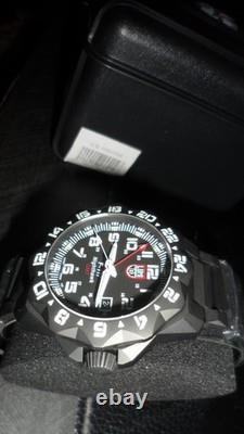 Luminox F-117 Nighthawk GMT Gunmetal Divers Quartz Men's Watch 44mm XA. 6422 NEW