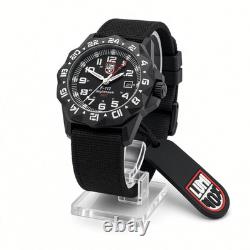 Luminox F-117 Nighthawk Pilot GMT Steel 44mm Black Dial Quartz Men Watch XA. 6421