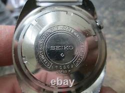 MENS Seiko WORLD TIME GMT Automatic DATE Stainless Steel Running WatCH