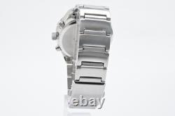 MINT SEIKO V195-0AE0 World Time Solar Men's Watch Black Dial 44mm From JAPAN