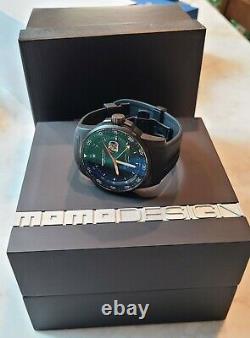 MOMO Design GMT Limited Edition 46mm Titanium Mens Watch Brand New Mint NIB RARE