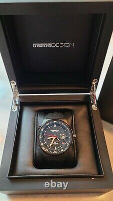 MOMO Design GMT Limited Edition 46mm Titanium Mens Watch Brand New Mint NIB RARE