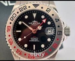 MONDIA GMT Automatic 200m Stainless Steel 40mm Watch Box, Paper Ref. MI-813