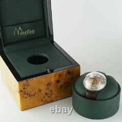 Magellan 1521 NH1521SS Automatic White Shell 43mm GMT World Time Men's watch