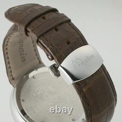 Magellan 1521 NH1521SS Automatic White Shell 43mm GMT World Time Men's watch