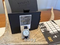 Marloe GMT Day Mens Watch Stainless Steel Blue Face Automatic Watch