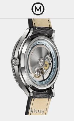 Marloe GMT Day Mens Watch Stainless Steel Blue Face Automatic Watch