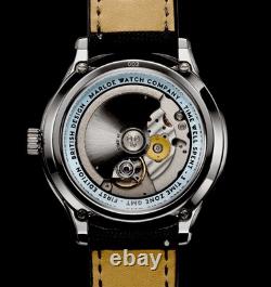 Marloe GMT Day Mens Watch Stainless Steel Blue Face Automatic Watch