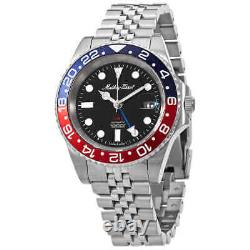 Mathey-Tissot GMT Automatic Black Dial Pepsi Bezel Men's Watch H903ATAR