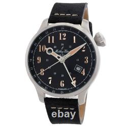 Mathey-Tissot H123ABU GMT 293 Black Dial 44 mm Men's Watch New