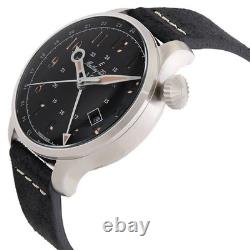 Mathey-Tissot H123ABU GMT 293 Black Dial 44 mm Men's Watch New