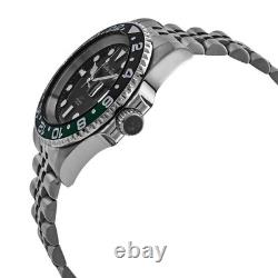 Mathey-Tissot Mathy Vintage GMT Quartz Black Dial Sprite Bezel Men's Watch