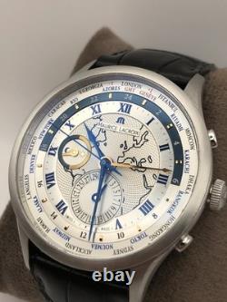 Maurice Lacroix Masterpiece Worldtimer Watch MP6008 Automatic True GMT QuickDate