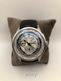 Maurice Lacroix Masterpiece Worldtimer Watch MP6008 Automatic True GMT QuickDate