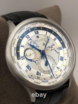Maurice Lacroix Masterpiece Worldtimer Watch MP6008 Automatic True GMT QuickDate