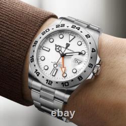 Men Automatic Mechanical GMT Watch Sapphire Glass 100M Waterproof Luminous Steel