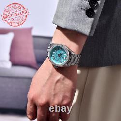 Men's Automatic GMT Mechanical Watch, Sapphire Crystal, 100M Water-Resistant