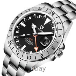 Men's Automatic Mechanical Watch GMT 200M Waterproof Diving Sport Sapphire Glass
