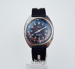 Men's JAPAN Vintage 1973 AUTOMATIC GMT Watch SEIKO Navigator Tmier 6117-6419