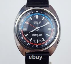 Men's JAPAN Vintage 1973 AUTOMATIC GMT Watch SEIKO Navigator Tmier 6117-6419