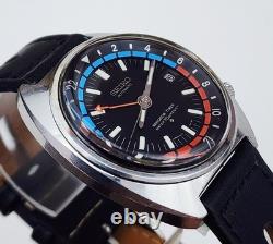Men's JAPAN Vintage 1973 AUTOMATIC GMT Watch SEIKO Navigator Tmier 6117-6419