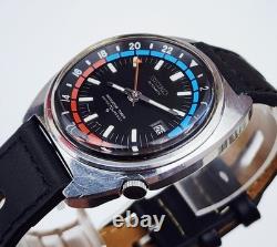 Men's JAPAN Vintage 1973 AUTOMATIC GMT Watch SEIKO Navigator Tmier 6117-6419