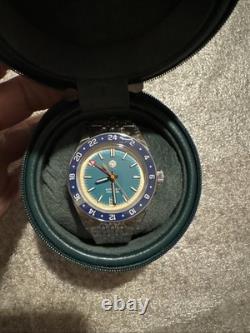 Men's SAN MARTIN Stainless Steel Automatic GMT Watch 39.5mm