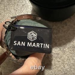 Men's SAN MARTIN Stainless Steel Automatic GMT Watch 39.5mm