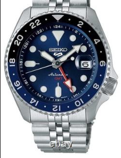 Men's Seiko 5 Sports Automatic GMT Watch SSK003K1 Blue Dial