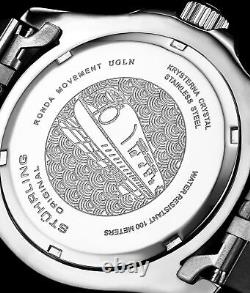Men's Stainless Steel Jubilee Bracelet GMT Watch Quartz, Dual Time, Quickset Date
