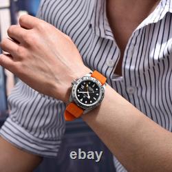 Men's Waterproof GMT Automatic Sapphire Sports Watch with Luminous Dial