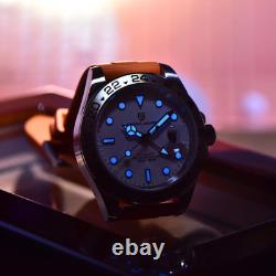 Men's Waterproof GMT Automatic Sapphire Sports Watch with Luminous Dial