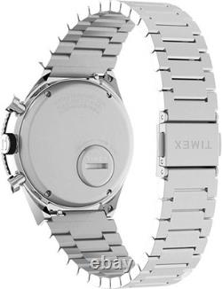 Mens Wristwatch TIMEX Q GMT TW2V69900 Chrono Stainless Steel White