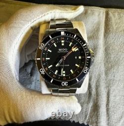 Mido Ocean Star Captain GMT Black Dial M026.629.11.051.01 Watch NIB + Papers