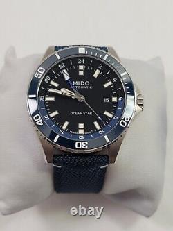 Mido Ocean Star GMT Automatic Blue Dial Stainless Men's Watch M0266291705100