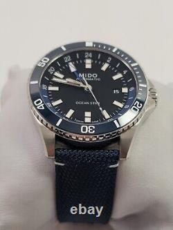 Mido Ocean Star GMT Automatic Blue Dial Stainless Men's Watch M0266291705100