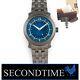 Ming Watches 17.03 GMT Blue Dial 38mm Titanium Bracelet 100% Complete Sept 2018