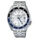 Mod Seiko 5 Five Sports SSK033 GMT Automatic Watch 100 Meter White Dial