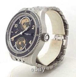 Montblanc 1858 Geosphere GMT Bronze Black Dial Mens Automatic Watch #6244