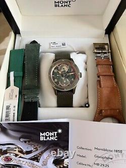 Montblanc 1858 Geosphere GMT Limited Bronze Green Dial Automatic Watch MB119909