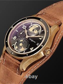 Montblanc 1858 Geosphere LE Bronze with WARRANTY Minerva GMT 117840 with BOX $6500