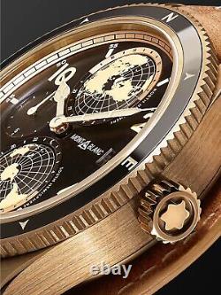 Montblanc 1858 Geosphere LE Bronze with WARRANTY Minerva GMT 117840 with BOX $6500