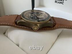 Montblanc 1858 Geosphere LE Bronze with WARRANTY Minerva GMT 117840 with BOX $6500