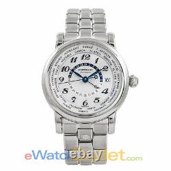 Montblanc Star GMT Automatic Stainless Steel Silver Dial 106465