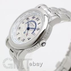 Montblanc Star World Time GMT Silver 109286 Men's watch Automatic Winding 42mm