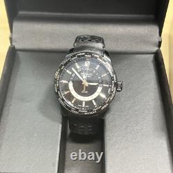 Movado Black Series 800 GMT World-Time 24 Hr Steel Watch