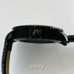 Movado Black Series 800 GMT World-Time 24 Hr Steel Watch Model 14-1-36-1207