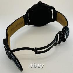 Movado Black Series 800 GMT World-Time 24 Hr Steel Watch Model 14-1-36-1207