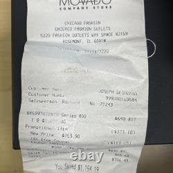 Movado Black Series 800 GMT World-Time 24 Hr Steel Watch Model 14-1-36-1207