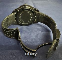 Movado Black Series 800 GMT World-Time 24 Hr Steel Watch Model 2600118